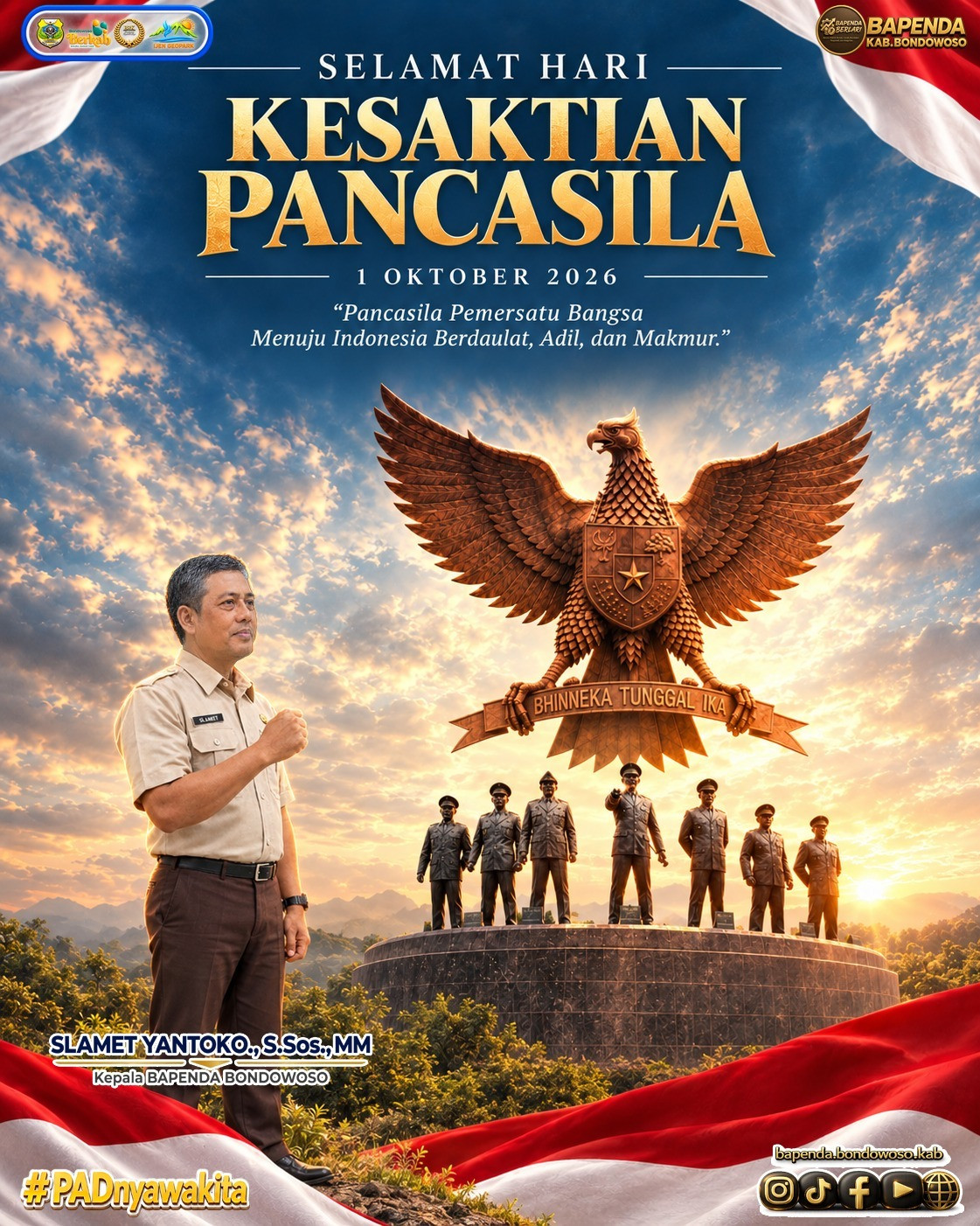 SELAMAT HARI KESAKTIAN PANCASILA ( 01 OKTOBER 2026 )