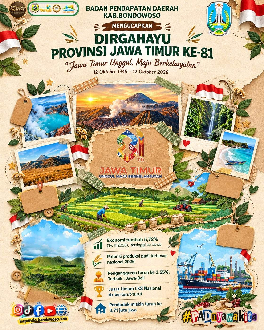 DIRGAHAYU PROVINSI JAWA TIMUR KE-81