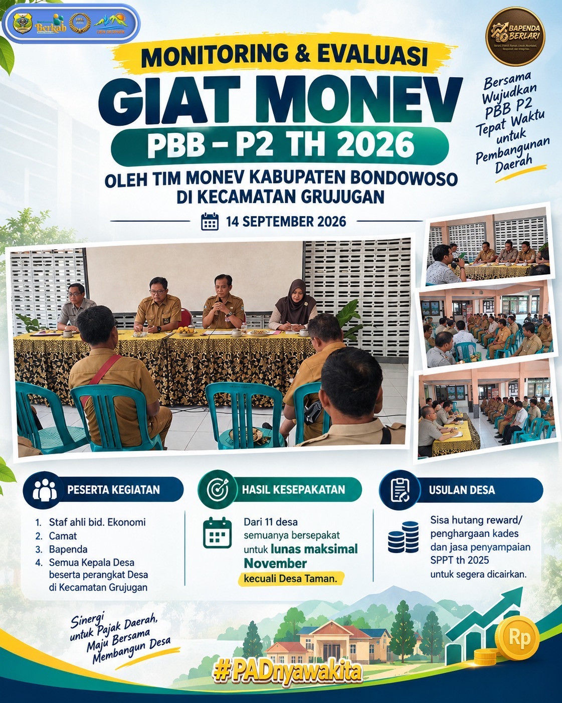 GIAT MONEV PBB-P2 DI KEC. GRUJUGAN
