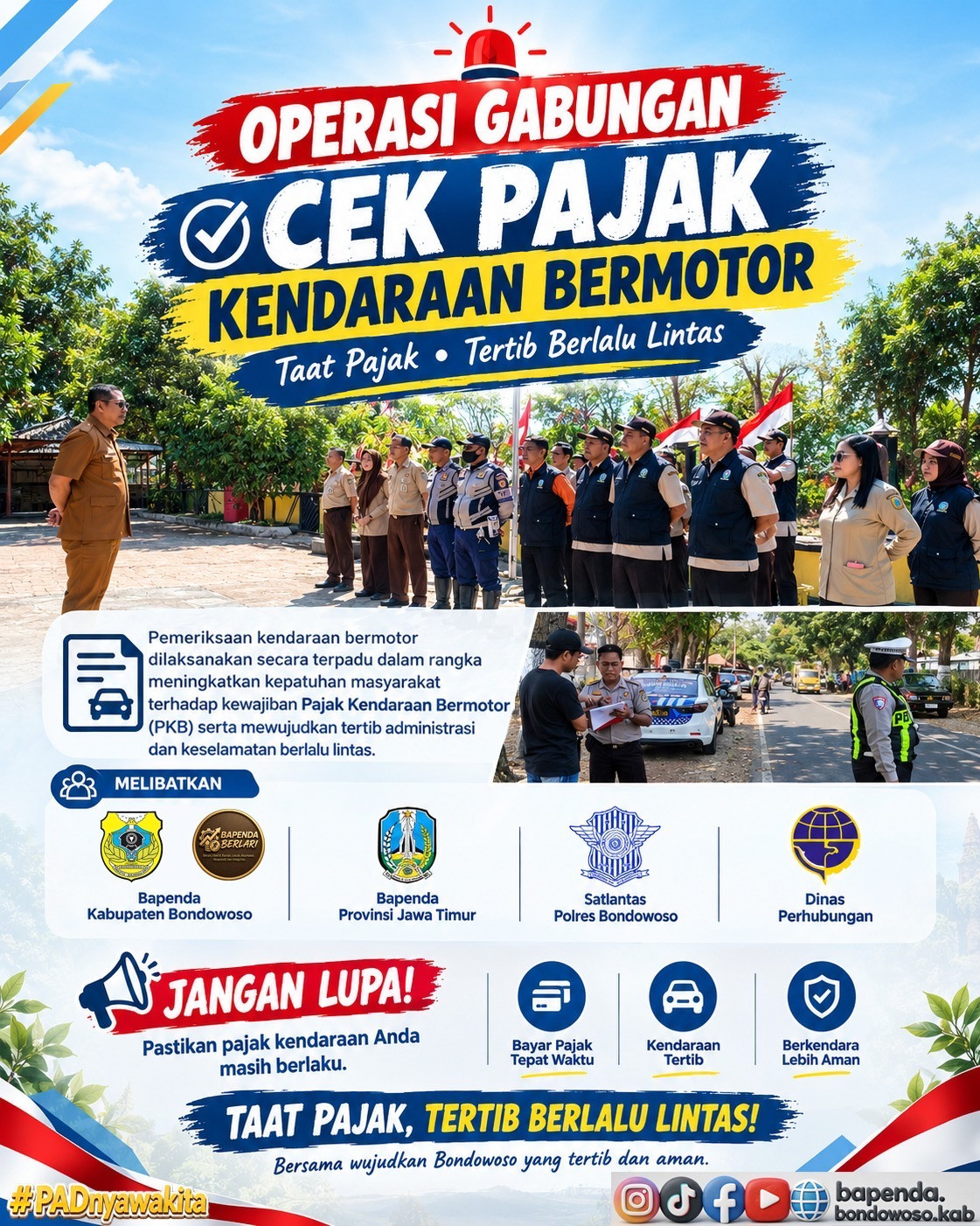 OPERASI GABUNGAN PENERTIBAN PAJAK KENDARAAN