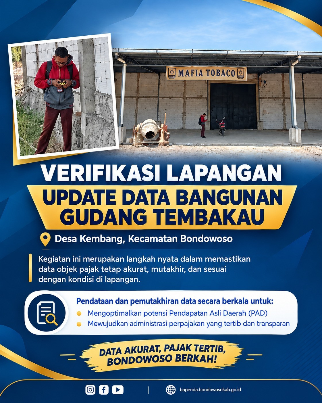 VERIFIKASI LAPANGAN UPDATE DATA BANGUNAN GUDANG TEMBAKAU